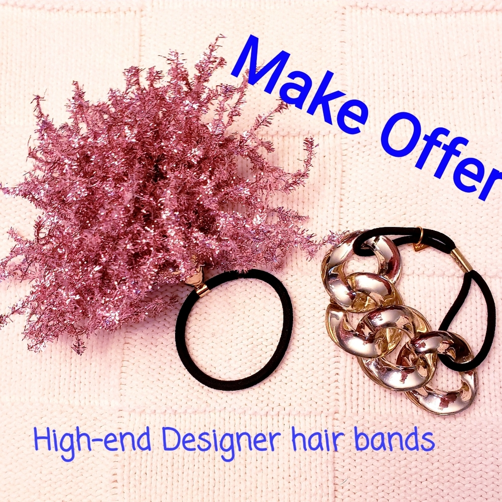 Two Luxury brand Ponytail Holders